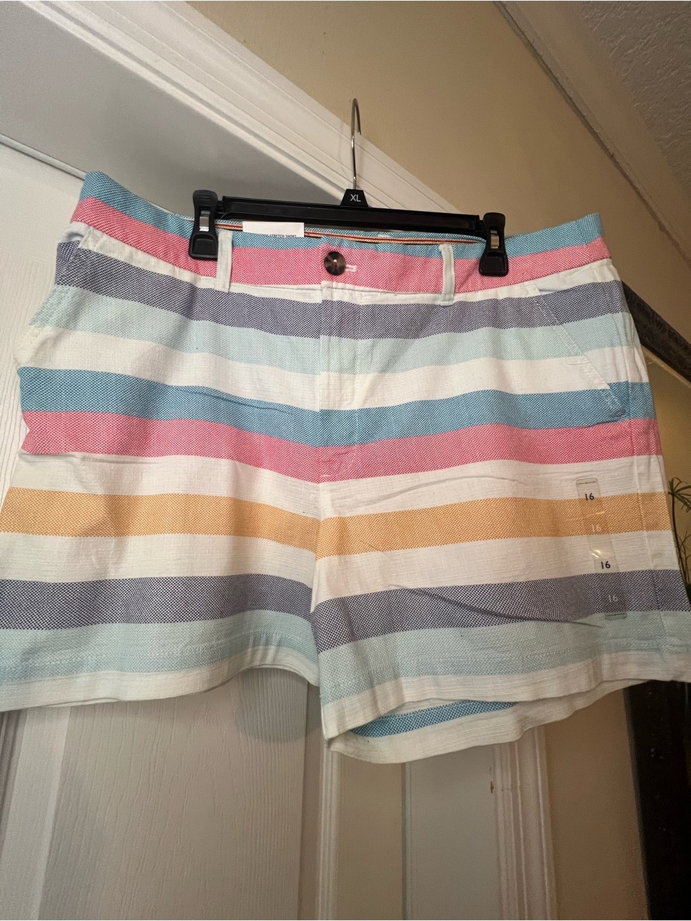 Tommy Hilfiger Women’s Striped Cotton Shorts - Multi Color